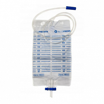 Мочеприемник ножной длина трубки 30 см, 0,75 л